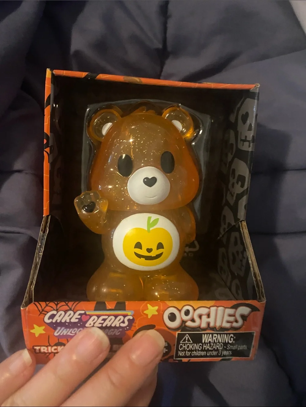 Care Bears Ooshies Translucent Orange Trick or Sweet Bear
